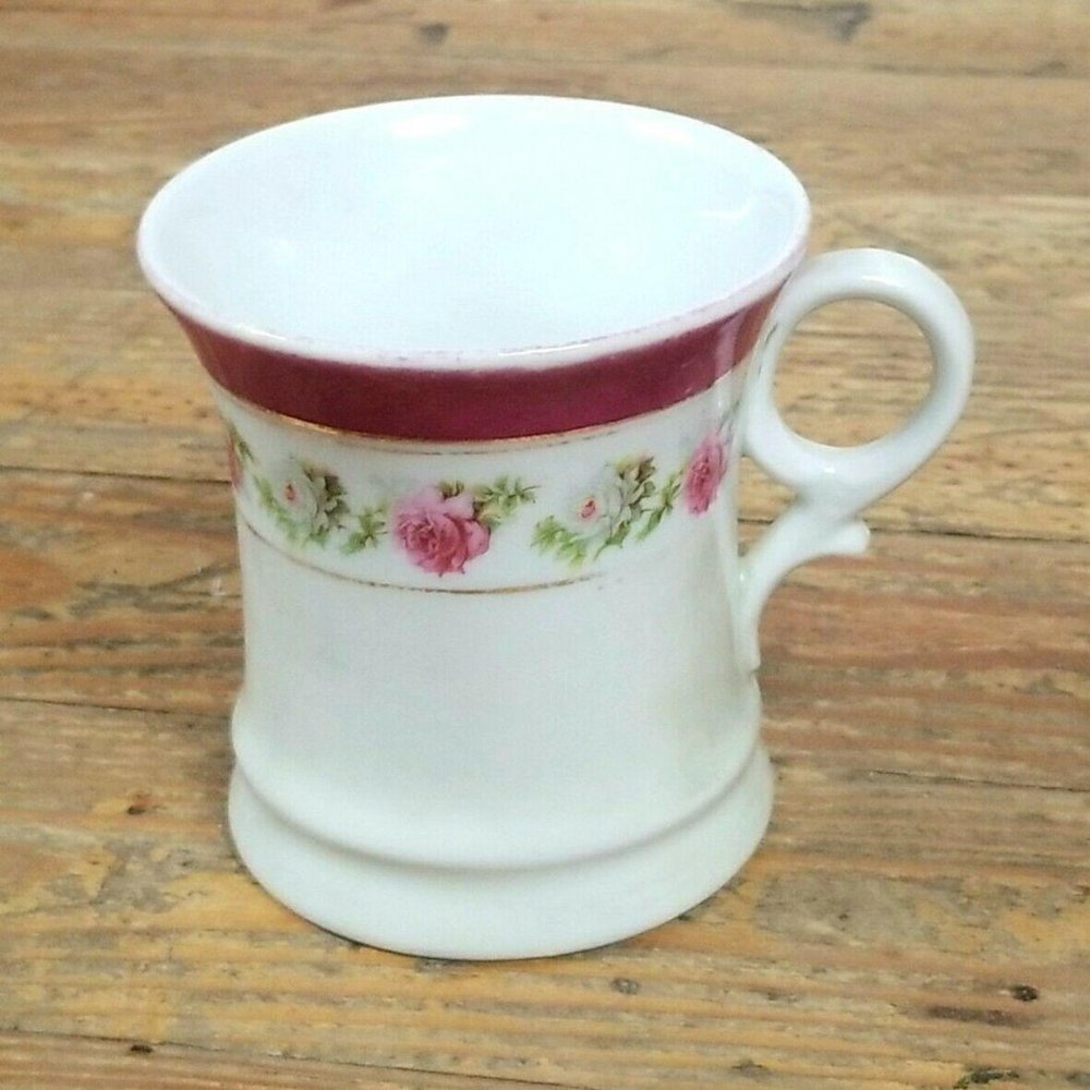 Vintage Germany Porcelain Iridescent Shaving Mug